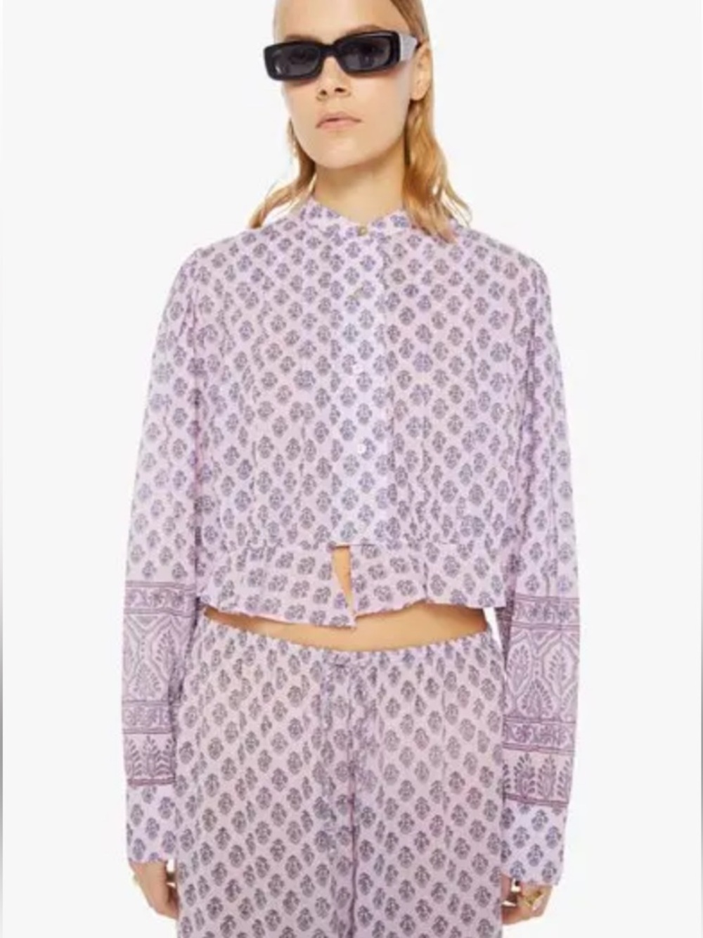NWT Alix of Bohemia Ryland Lilac Bhutti top XS